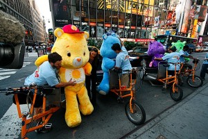 Pedicabbing in NYC: You've gotta be prepared for tough customers. 