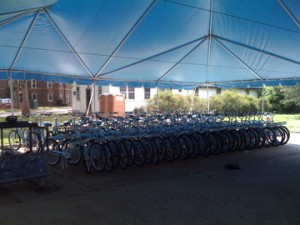 To borrow a phrase from The Greenhorns: "The irresistible fleet of bicycles"